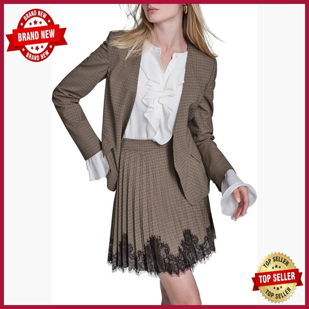 Classic Tailored Blazer, Polyester Blend, Straight Fit, Dry Clean Only